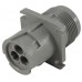 27113 - 3 circuit HD10 flange mounting socket. (1pc)